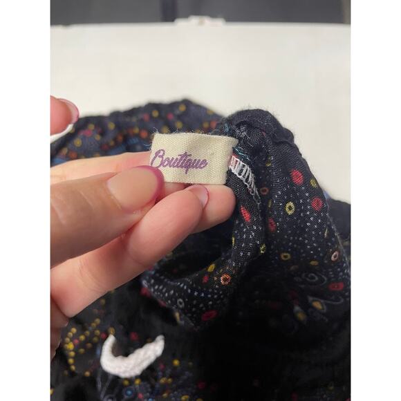 Harem Peacock Pants Womens XL Black Whimsical Fairy Hippie Light Weight Joggers - Picture 13 of 13